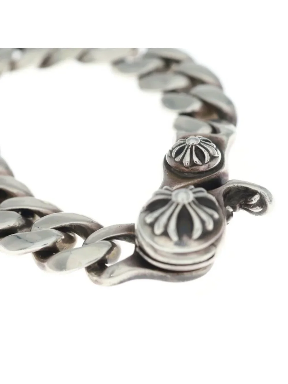 Chrome Hearts Clsc Chn Lnk Sml Classic Link Small Clip Bracelet Silver